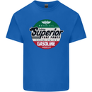 Superior Gasoline Biker Motorcycle Motorbike Mens Cotton T-Shirt Tee Top Royal Blue