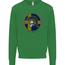 Sweden Bodybuilding Flag Gym Training Swedish Kids Sweatshirt Jumper Irish Green