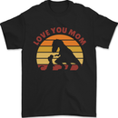 T-Rex Mom Mothers Day Dinosaur Mens T-Shirt 100% Cotton Black