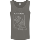 Take Me To Mountains RV Camper Caravan Mens Vest Tank Top Charcoal