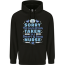 Taken By a Smart Nurse Funny Valentines Day Childrens Kids Hoodie Black