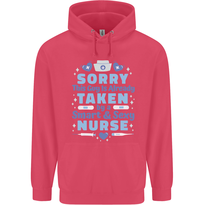 Taken By a Smart Nurse Funny Valentines Day Childrens Kids Hoodie Heliconia