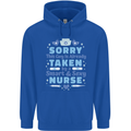 Taken By a Smart Nurse Funny Valentines Day Childrens Kids Hoodie Royal Blue