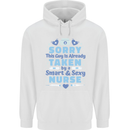 Taken By a Smart Nurse Funny Valentines Day Childrens Kids Hoodie White