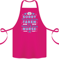 Taken By a Smart Nurse Funny Valentines Day Cotton Apron 100% Organic Pink