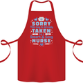 Taken By a Smart Nurse Funny Valentines Day Cotton Apron 100% Organic Red