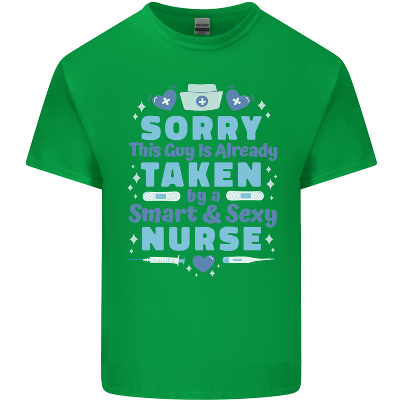 Taken By a Smart Nurse Funny Valentines Day Kids T-Shirt Childrens Irish Green