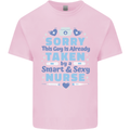 Taken By a Smart Nurse Funny Valentines Day Kids T-Shirt Childrens Light Pink