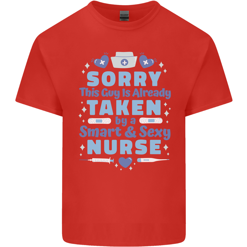 Taken By a Smart Nurse Funny Valentines Day Kids T-Shirt Childrens Red