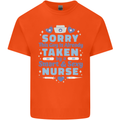 Taken By a Smart Nurse Funny Valentines Day Mens Cotton T-Shirt Tee Top Orange