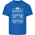 Taken By a Smart Nurse Funny Valentines Day Mens Cotton T-Shirt Tee Top Royal Blue