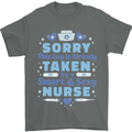 Taken By a Smart Nurse Funny Valentines Day Mens T-Shirt 100% Cotton Charcoal