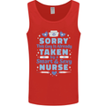 Taken By a Smart Nurse Funny Valentines Day Mens Vest Tank Top Red