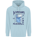Technically the Glass is Always Full Science Geek Childrens Kids Hoodie Light Blue