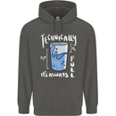 Technically the Glass is Always Full Science Nerd Childrens Kids Hoodie Storm Grey