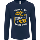 Terrible 30s Funny 30 Year Old Birthday Mens Long Sleeve T-Shirt Navy Blue