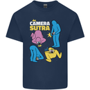 The Camera Sutra Funny Photography Photographer Kids T-Shirt Childrens Navy Blue