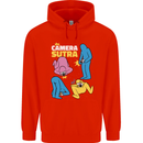 The Camera Sutra Funny Photography Photographer Mens 80% Cotton Hoodie Bright Red