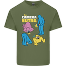 The Camera Sutra Funny Photography Photographer Mens Cotton T-Shirt Tee Top Military Green