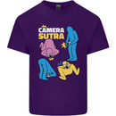 The Camera Sutra Funny Photography Photographer Mens Cotton T-Shirt Tee Top Purple