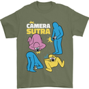 The Camera Sutra Funny Photography Photographer Mens T-Shirt 100% Cotton Military Green