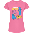 The Camera Sutra Funny Photography Photographer Womens Petite Cut T-Shirt Azalea