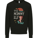 The Mommy Elf Funny Christmas Xmas Mens Sweatshirt Jumper Black
