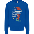 The Mommy Elf Funny Christmas Xmas Mens Sweatshirt Jumper Royal Blue