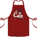 The Science Method Funny Chemistry Geek Cotton Apron 100% Organic Maroon