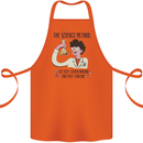 The Science Method Funny Chemistry Geek Cotton Apron 100% Organic Orange