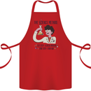 The Science Method Funny Chemistry Geek Cotton Apron 100% Organic Red