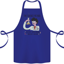The Science Method Funny Chemistry Geek Cotton Apron 100% Organic Royal Blue