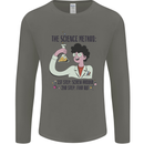The Science Method Funny Chemistry Geek Mens Long Sleeve T-Shirt Charcoal