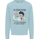 The Science Method Funny Chemistry Geek Mens Sweatshirt Jumper Light Blue