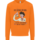 The Science Method Funny Chemistry Geek Mens Sweatshirt Jumper Orange
