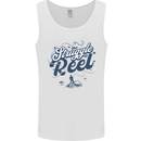 The Struggle is Real Fishing Fisherman Funny Mens Vest Tank Top White