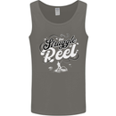 The Struggle is Real Funny Fisherman Fishing Mens Vest Tank Top Charcoal