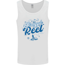 The Struggle is Real Funny Fishing Fisherman Mens Vest Tank Top White