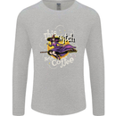 This Witch Needs Coffee Funny Halloween Mens Long Sleeve T-Shirt Sports Grey