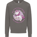 This is My Unicorn Outfit Fancy Dress Costume Mens Sweatshirt Jumper Charcoal