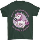 This is My Unicorn Outfit Fancy Dress Costume Mens T-Shirt 100% Cotton Forest Green