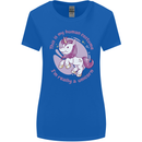 This is My Unicorn Outfit Fancy Dress Costume Womens Wider Cut T-Shirt Royal Blue
