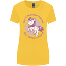 This is My Unicorn Outfit Fancy Dress Costume Womens Wider Cut T-Shirt Yellow