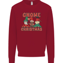 Three Christmas Gnomes Funny Xmas Kids Sweatshirt Jumper Red