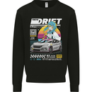 Tokyo Drifting Anime Drift Car Japan Mens Sweatshirt Jumper Black