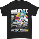 Tokyo Drifting Anime Drift Car Japan Mens T-Shirt 100% Cotton Black
