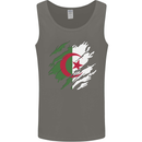Torn Algeria Flag Algerian Day Football Mens Vest Tank Top Charcoal