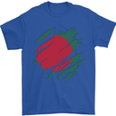 Torn Bangladesh Flag Bangladeshi Day Football Mens T-Shirt 100% Cotton Royal Blue