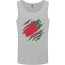 Torn Bangladesh Flag Bangladeshi Day Football Mens Vest Tank Top Sports Grey