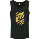 Torn Barbados Flag Barbadians Day Football Mens Vest Tank Top Black